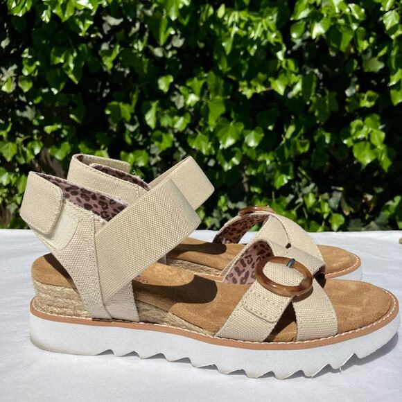 BOBS From‎ Skechers Womens Desert Kiss Hi Tab Slip On Espadrilles Shoes NEW 7 - Picture 1 of 5
